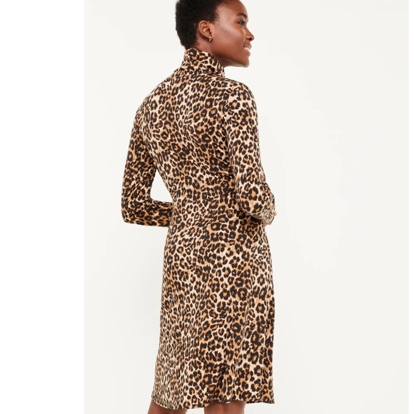 C. Wonder Women's Print Turtleneck Dress with Long Sleeves Size Small - Picture 3 of 5